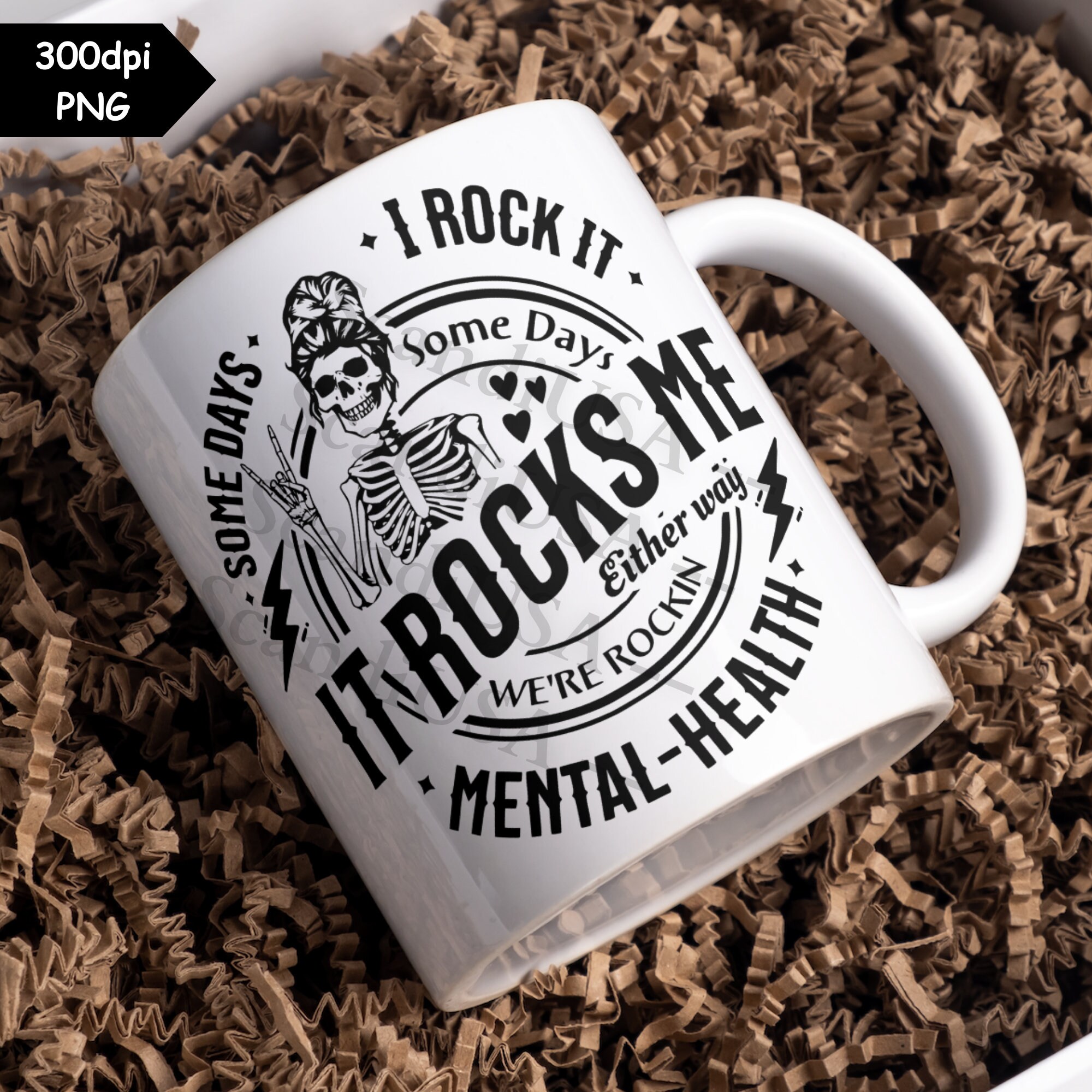 Rockin Mental Health PNG We Rockin PNG Mental Health - Etsy