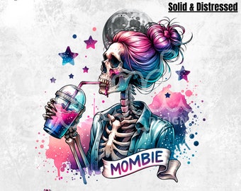 Mombie Sublimation Design | Funny Mom PNG | Mombie Shirt | Zombie Halloween Clipart | Mom Life | Digital Download | Mug | Mental health
