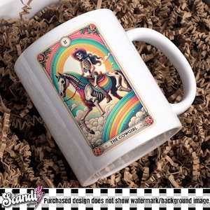 Cowgirl Skeleton Tarot Card PNG | Western Sublimation (Digital Download) image 5