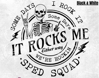 Speed Squad Rock Grafik - Sonderpädagogik Lehrer PNG (Digitaler Download)