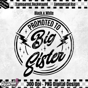 Promoted To Big Sister - PNG - Big Sister PNG - New Big sister PNG - Baby sister PnG - New Baby PnG - Pregnancy announcement - Sisterhood