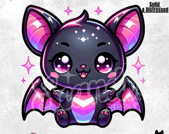 Niedliche Fledermaus | Goth Clipart | Pastell Goth Sublimation | Anime design | PNG Sublimationsdatei | Kawaii | Pastelloween