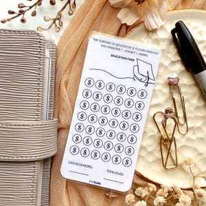 Education Sinking Funds Tracker | Laminated A6 Cash Tracker