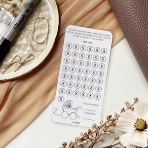Baby Sinking Funds Tracker | Laminated A6 Cash Savings Tracker