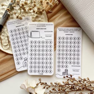 Essential Savings Trackers BUNDLE | Laminated A6 Cash Trackers | Sinking Funds Trackers