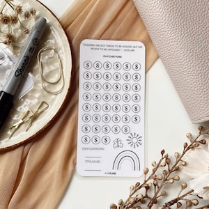 Daycare Sinking Funds Tracker | Laminated A6 Cash Savings Tracker