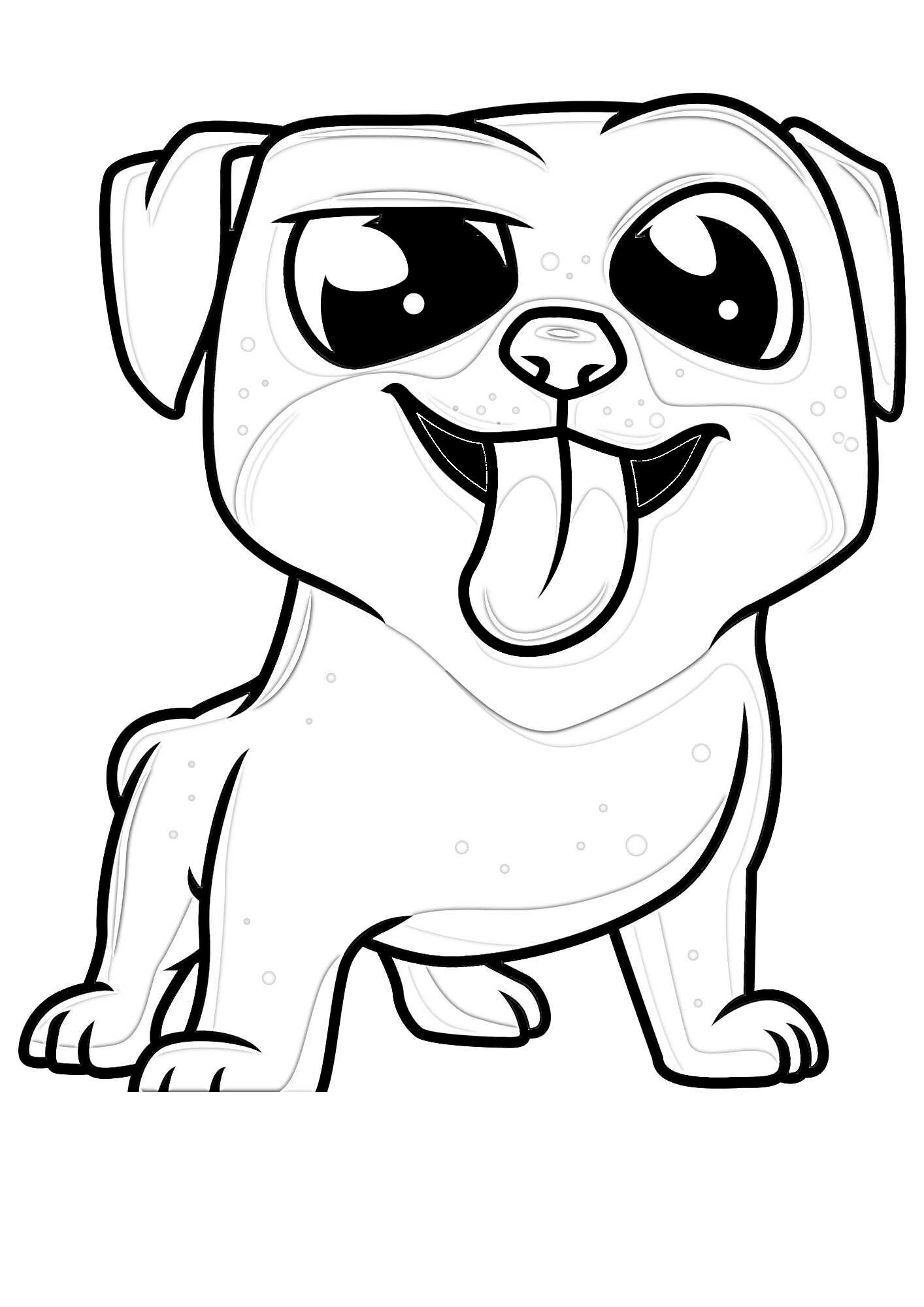 Three Coloring Pages of Cute Dogs for Kids Nursery Coloring Pages Dog ...