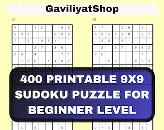 Può includere: Tre puzzle di Sudoku 9x9 per principianti. Ogni puzzle ha una griglia con i numeri da 1 a 9. I puzzle sono etichettati come #1, #2 e #3.