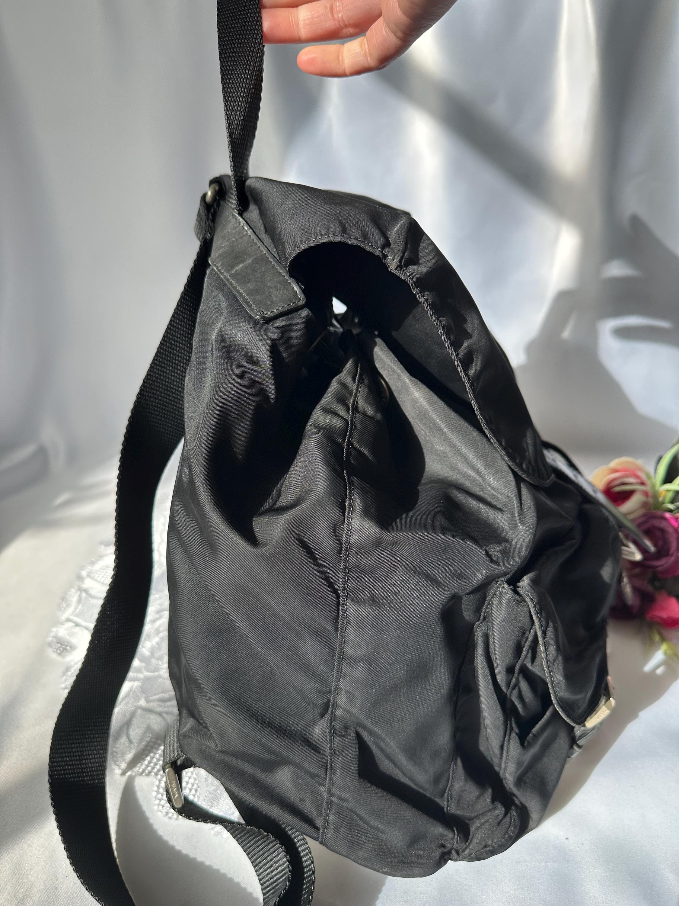 Vintage Prada Nylon Backpack - Etsy