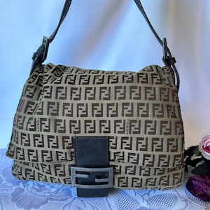 Vintage Fendi Zucchino mamma baguette bag
