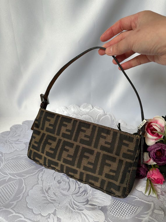 Vintage Fendi Zucca Pochette Bag