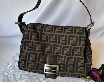Vintage Fendi Zucca Mamma Baguette Bag - Etsy