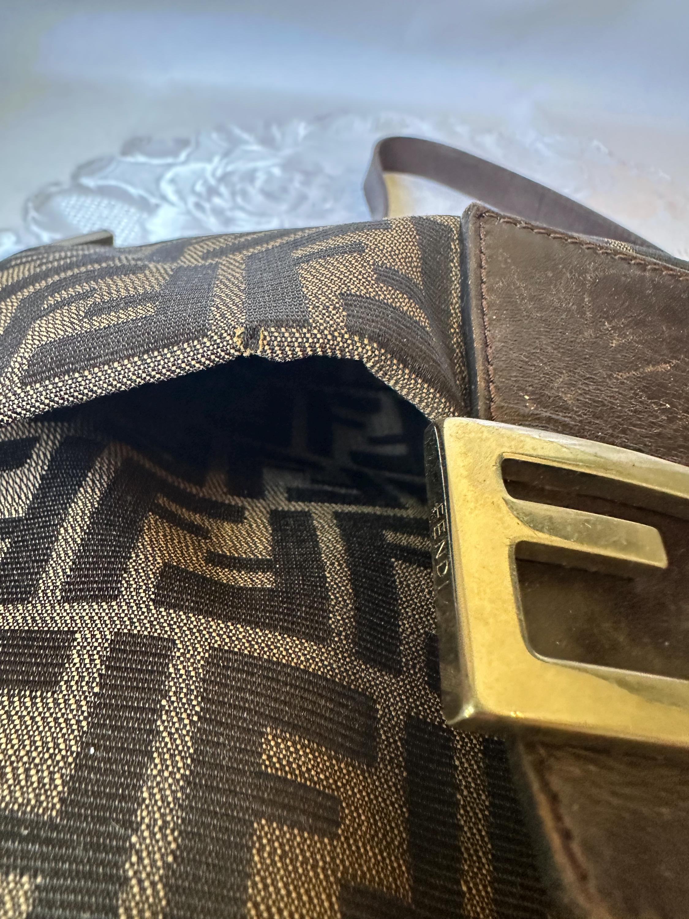 Vintage Fendi Zucca Mamma Baguette Bag - Etsy