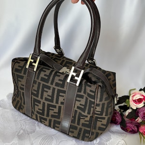 Vintage Fendi zucca vanity bag