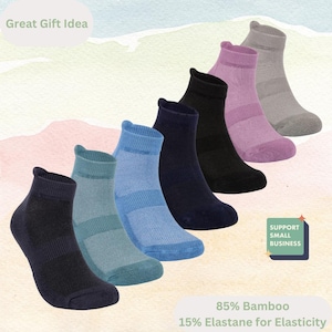 Bamboo Ankle Socks 8-Pack: Soft Breathable Unisex Design