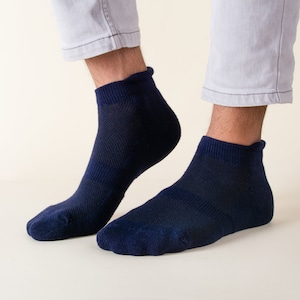 5 Pack Unisex Natural Bamboo Socks | Breathable Soft Pure Bamboo Socks | Best Friend Gift | Gift for Her | Gift for Him - Navy