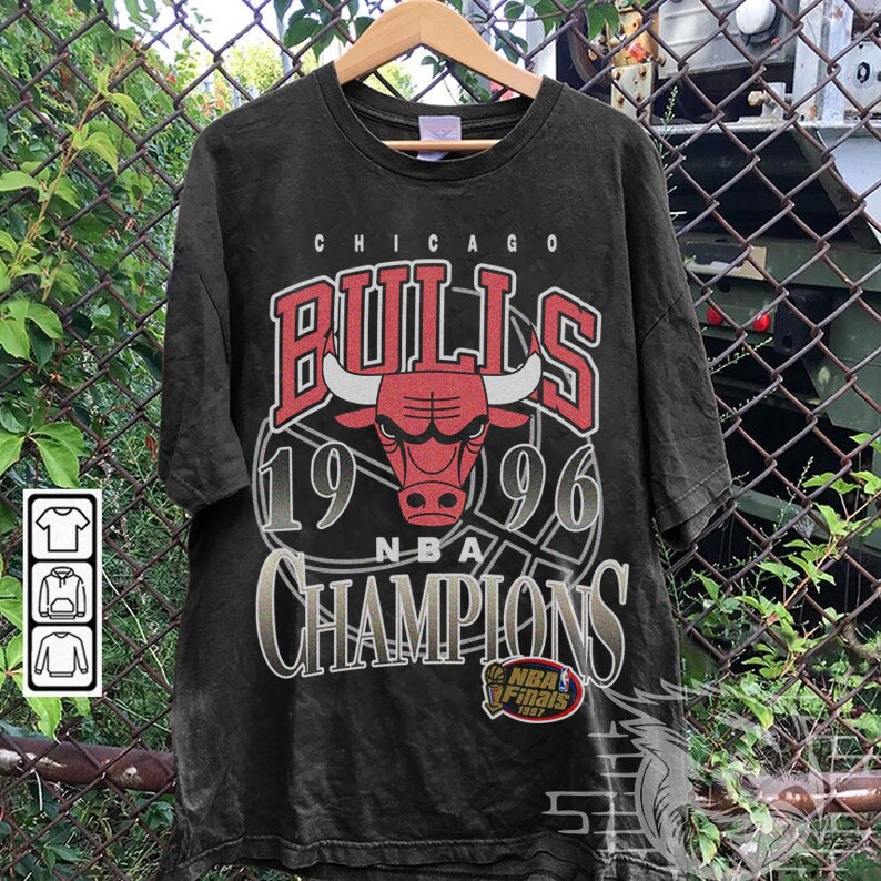 Dynasty Unleashed: Chicago Bulls 1996 Champions Tribute T-Shirt - Vintage  Band Shirts