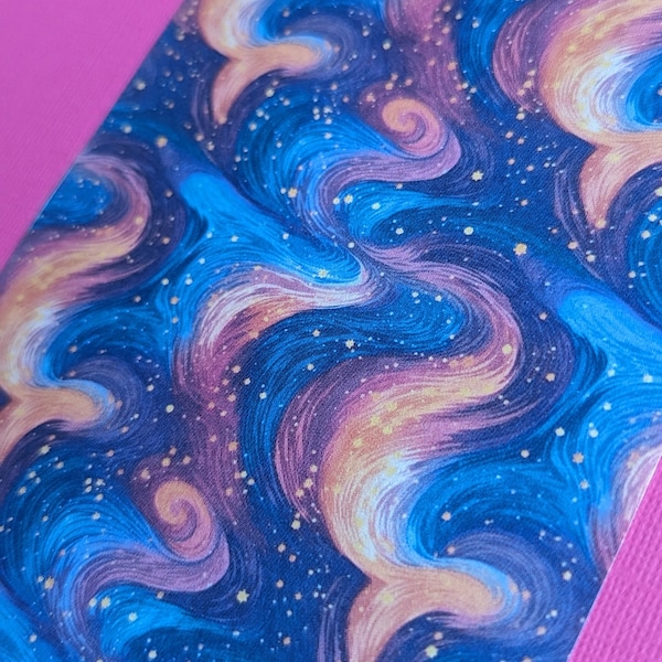 Rainbow Galaxy • Water Transfer Paper for Polymer Clay • Dissolvable Water Soluble Image Transfer Sheets for Clay • Starry Night Pattern