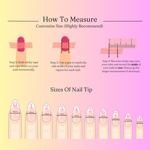 Reusable Cute Cartoon Press on Nails Purple and Orange French Tip Nails ...