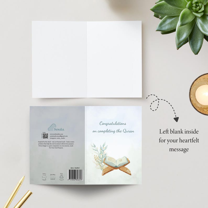 Congratulations on Completing the Quran Islamic Greeting Card for Quran ...