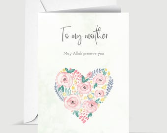 To My Mother Islamic Greeting Card for Muslim Parent