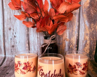 Pumpkin Butter | Handmade Natural Soy Wax Candle | Fall Scents infused with Essential Oils | Clean Burn