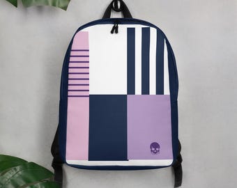 Geometric Backpack, Purple Geometric Backpack, Purple  display picture 3