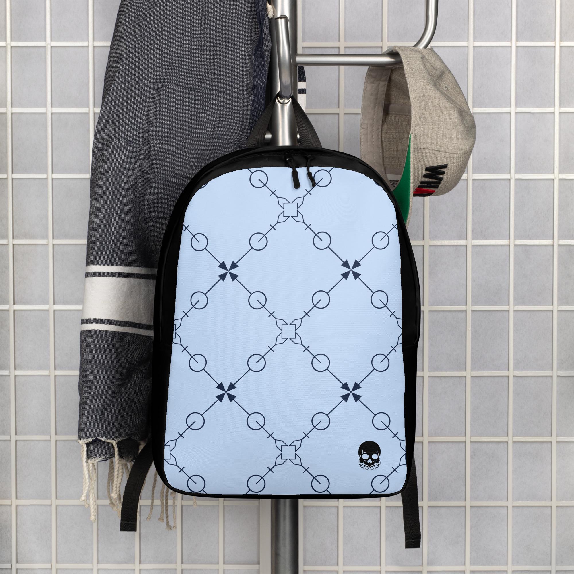 Stylish Blue Geometric Backpack Pastel Prisms Blue Geometric Backpack – Water Resistant  main image 3