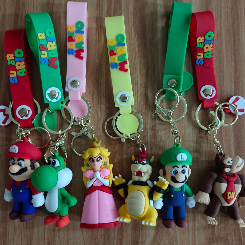 3D Cute Keychains Nintendo Super Mario Keychaincute Keyfob Etsy Australia