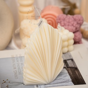Bougie de palme| Bougie en forme | Bougie sculpturale | Bougie esthétique | Mariage | Cire de soja | Bougie faite à la main | Bougie personnalisée | Cadeau de pendaison de crémaillère