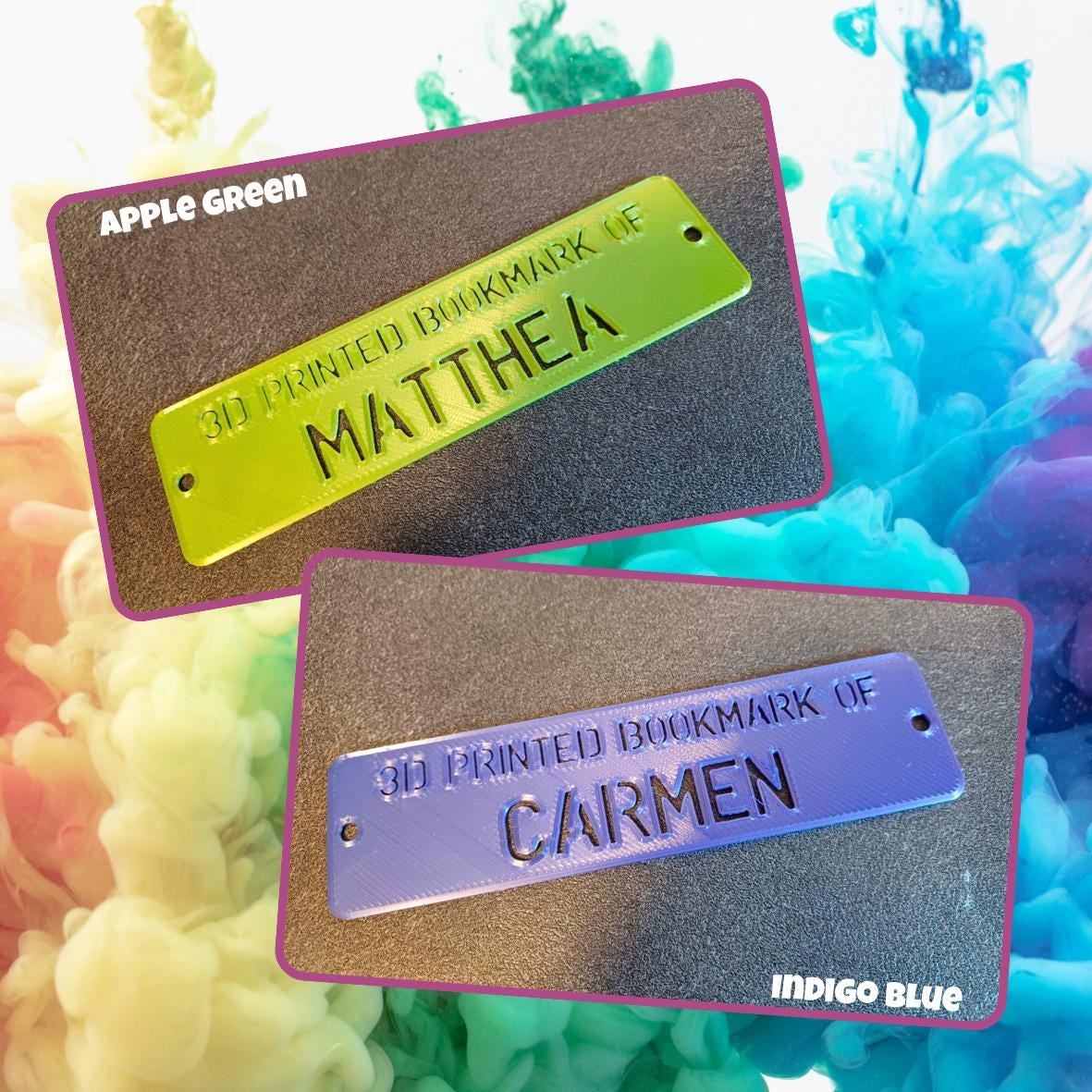 Personalizable Bookmark! - 3D Printed Book Slip With Custom Name ...