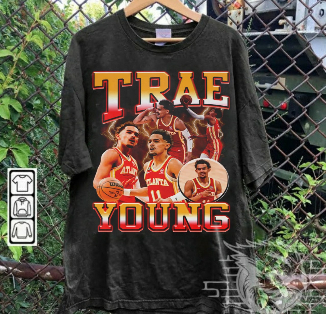 Trae Young Basketball shirt Classic 90s Graphic Tee Unisex Vintage Bootleg  Gift retro 100% cotton t shirt