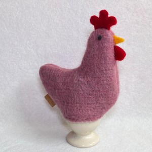 Egg warmer chicken Selma Cute felt egg warmer made of wool Altrosa