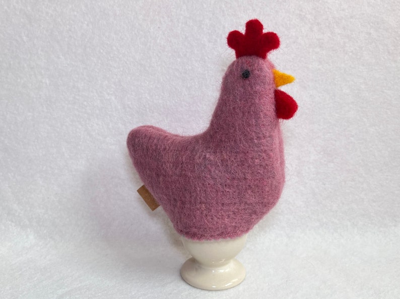 Egg warmer chicken Selma Cute felt egg warmer made of wool Altrosa