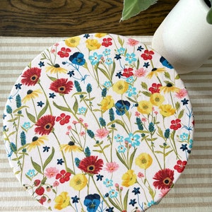 Reusable Cotton Bowl Covers  - Bread proofing - Cotton Covers - Waste free kitchen - Washable - Fruits/Veggie covers - Floral Bowl Cover