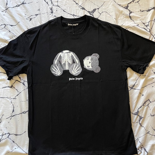 Vintage California skeleton bear baby tee