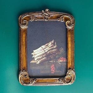 Vintage Style Still Life Canvas Print - Ornate Gold Frame