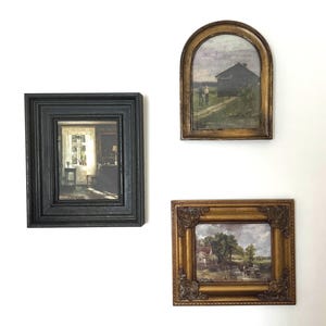 Constable Country, Framed Canvas Oil on Canvas Print: Vintage Painting Style, Ornate Gold Frame image 2