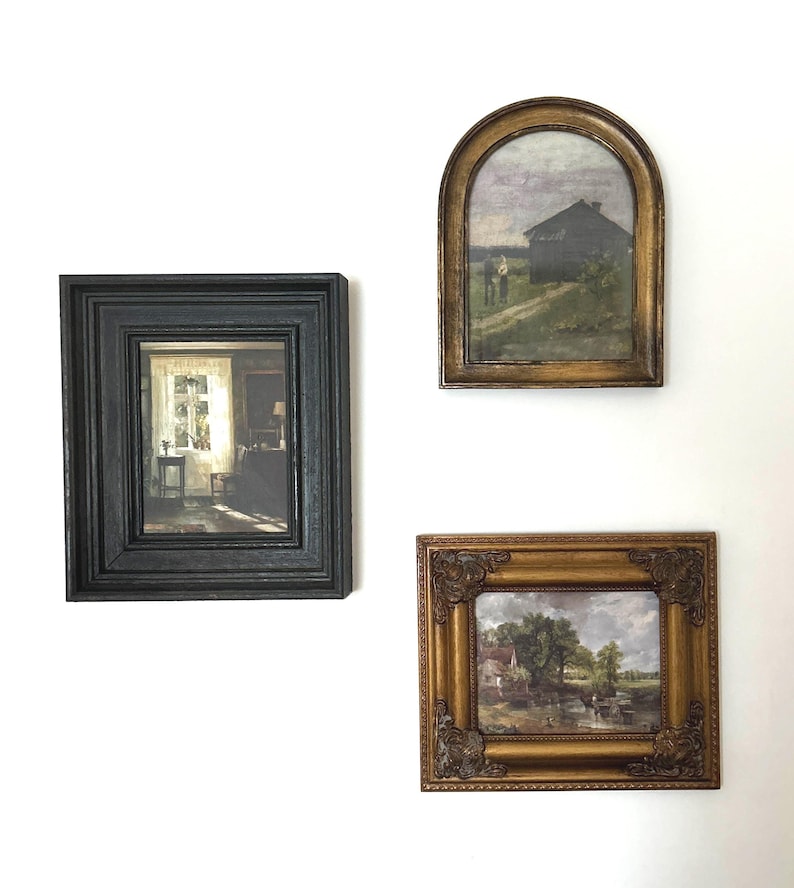 Constable Country, Framed Canvas Oil on Canvas Print: Vintage Painting Style, Ornate Gold Frame image 2