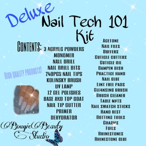 Deluxe Advanced Nail Tech Kit Professional Nail Kit, Acrylic Kit, Gel