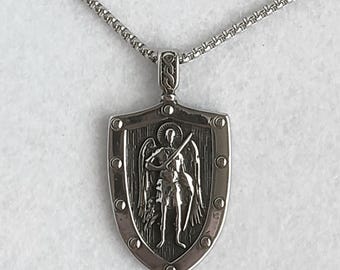 Joyería del arcángel Miguel / Collar de San Miguel Arcángel / Amuleto del arcángel / Talismán de protección de San Miguel