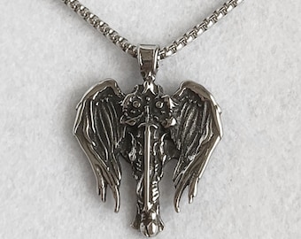 Collar del Arcángel / Colgante del Arcángel / Joyería de hierro del Arcángel / Amuleto del Arcángel / Collar de Miguel / Collar de San Miguel Arcángel