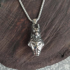 Anubis necklace / Anubis pendant / Steel necklace / Anubis jewelry / egyptian necklace / egypt necklace / egyptian pendants / anubis steel