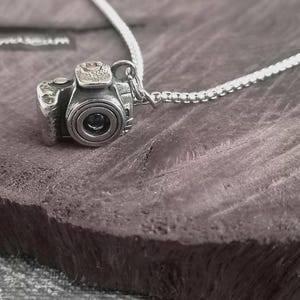 Camera necklace / Camera pendant / iron camera necklace / camera jewelry / camera charm / Photographer's Necklace / gift for photographer