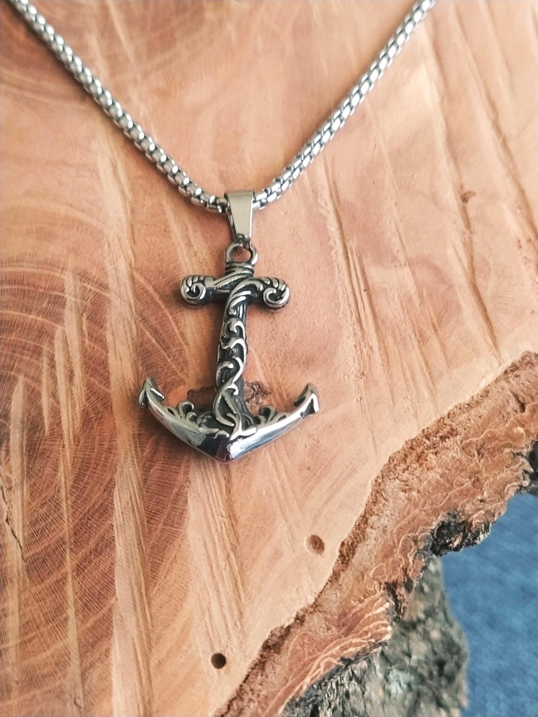 Anchor Necklace Anchor Pendant, All Stainless Steel, Anchor