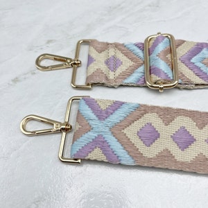 Classic Boho Shoulder Strap,Purse Strap,Crossbody Bag Straps,Guitar Strap for Purse,Replaceable Shoulder Strap,Embroidered Strap,Best Gift image 10