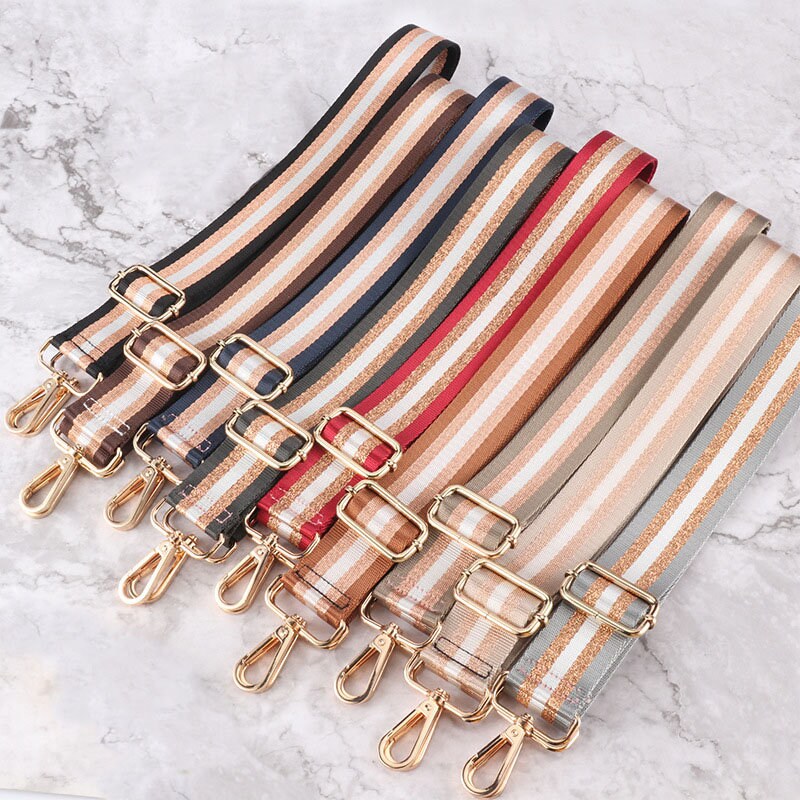 Mix and Match Cross Body Bag Straps Changable Detachable Gold Hardware Clip  On 