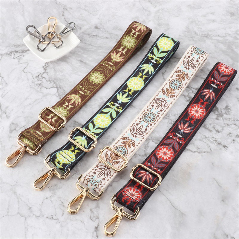 Sumrains Wide Purse Strap Replacement Crossbody Adjustable Guitar Straps  for Handbags Purses Tote Bag Strap 2+ Gold Hardware