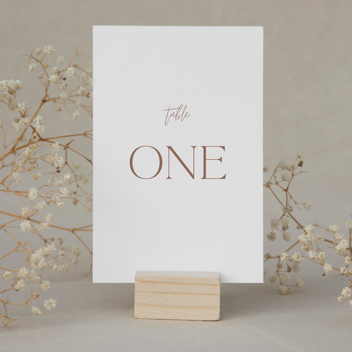 Table Signs Editable Arch Table Number Sign Template, Beige Brown Minimalist Wedding Table ...
