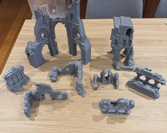 Gothic Ruins Terrain - Ruined Scatter Terrain Pack